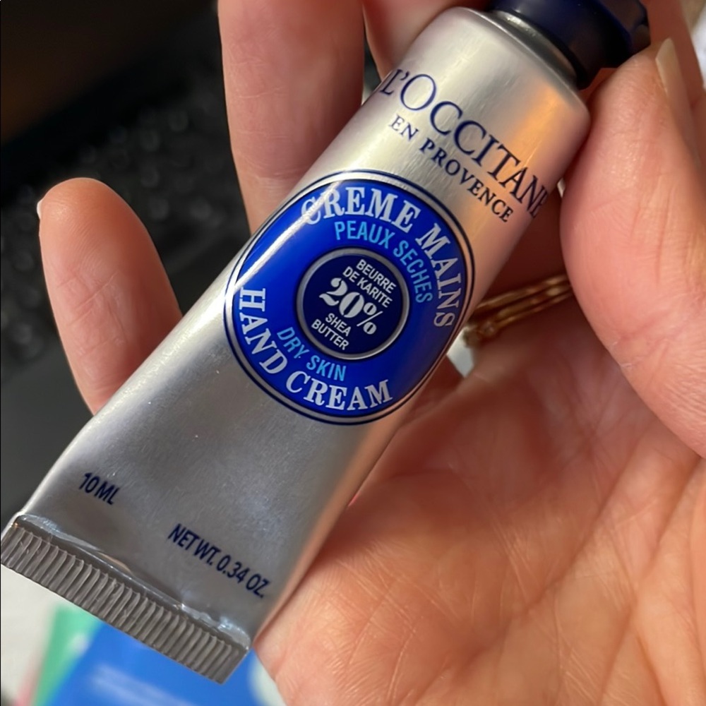 L’occitane shea butter hand cream mini travel size bundle of four items